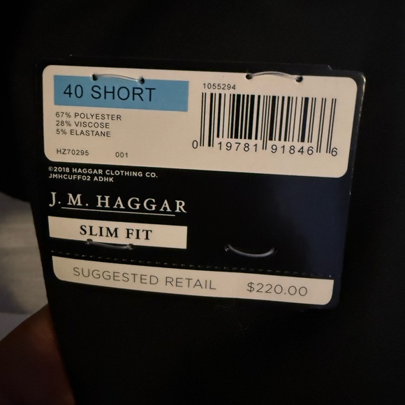 J.M. Hagger Men’s Tuxedo Jacket 40 short slim fit! Never been worn - Picture 1 of 3
